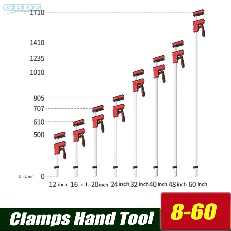 8 12 16-60inch Heavy Duty F Clamp For Woodworking Metal Fixing Clamp High Strength Carpentry Clamps Hand Tool
8 12 16-60inch Heavy Duty F Clamp For Woodworking Metal Fixing Clamp High Strength Carpentry Clamps Hand Tool