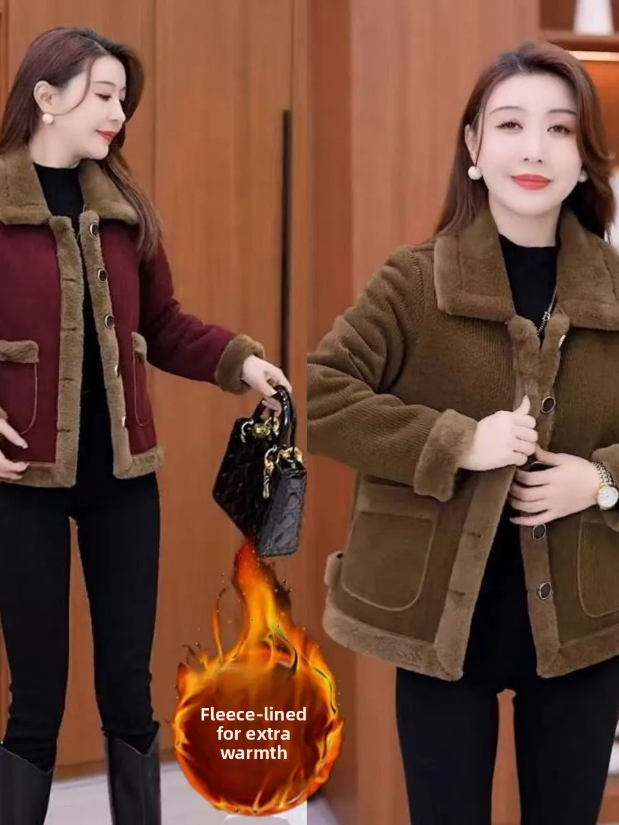 Женский повседневный открытый кардиган на подкладке большого размера, джет, осень-зима, новое корейское пальто с высокой талией для поездок на работу
Женский повседневный открытый кардиган на подкладке большого размера, джет, осень-зима, новое корейское пальто с высокой талией для поездок на работу