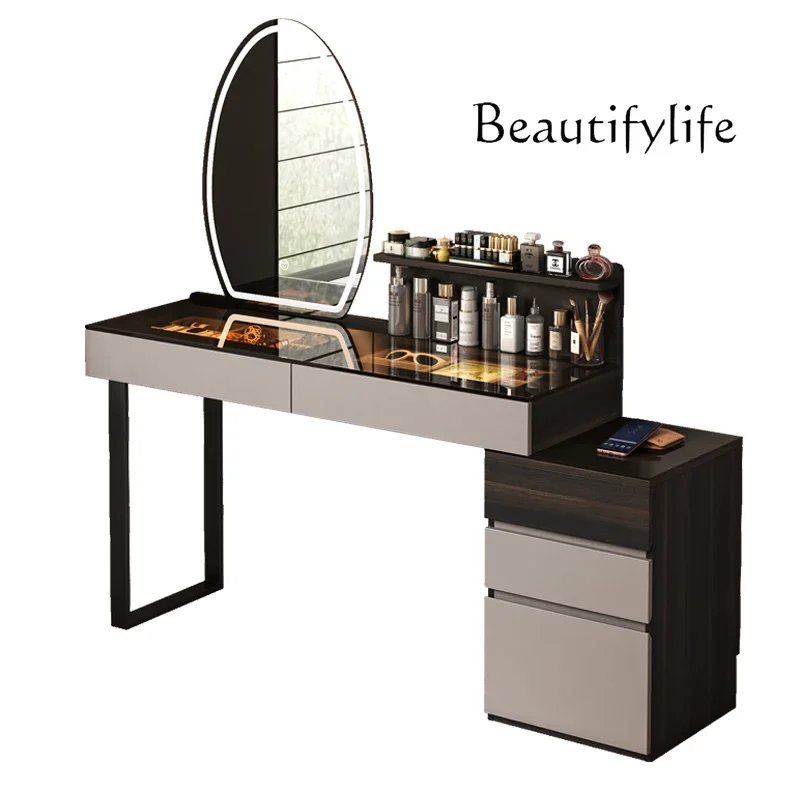 Italian minimalist new dresser storage integrated with makeup mirror bedroom light luxury high-end simple
Italian minimalist new dresser storage integrated with makeup mirror bedroom light luxury high-end simple