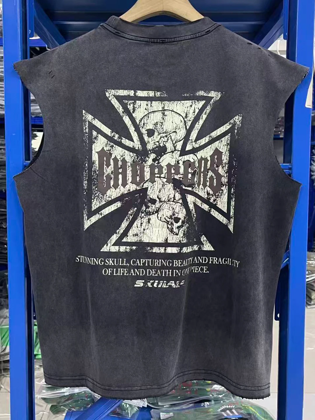 West Coast Choppers American Style Skull Crossbone Vintage Unisex Sleeveless T-Shirt Cotton round Neck Summer Fashion
West Coast Choppers American Style Skull Crossbone Vintage Unisex Sleeveless T-Shirt Cotton round Neck Summer Fashion