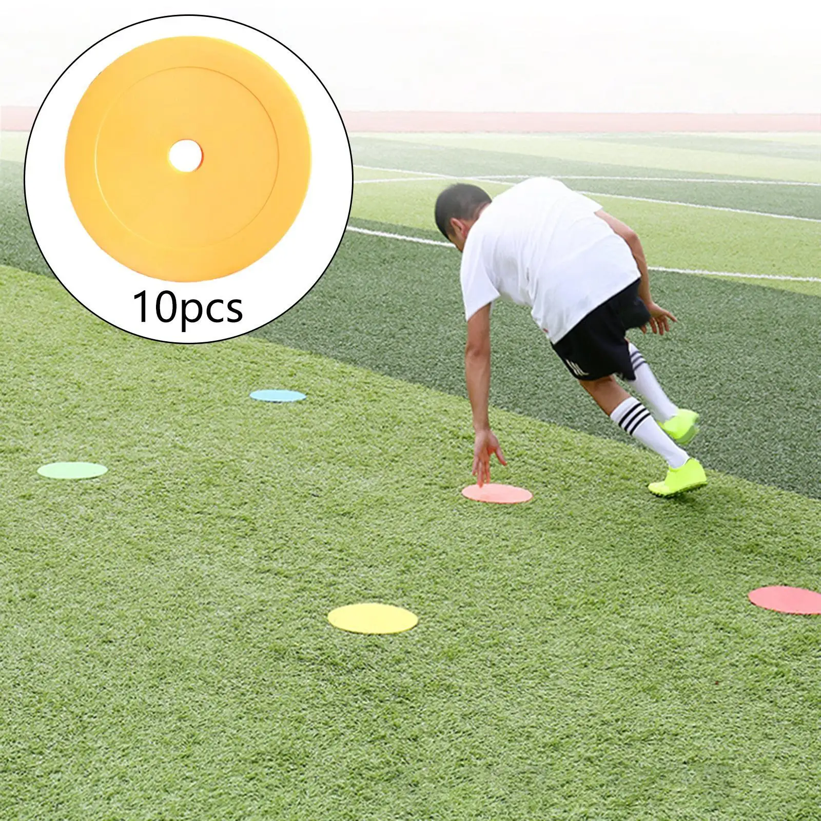 10PCS/Set Portable Spot Markers For Basketball Training Lightweight And Easy To Carry Easy To Apply
10PCS/Set Portable Spot Markers For Basketball Training Lightweight And Easy To Carry Easy To Apply