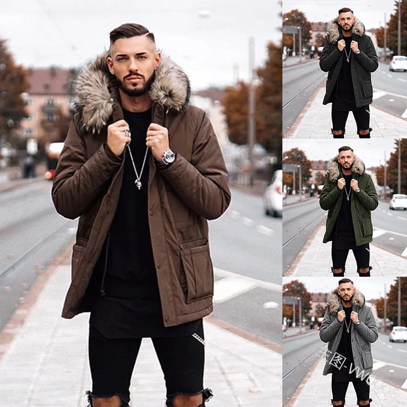 2023 autumn and winter new men's cotton-padded clothes hot sale medium and long fur collar cotton coat coat
2023 autumn and winter new men's cotton-padded clothes hot sale medium and long fur collar cotton coat coat