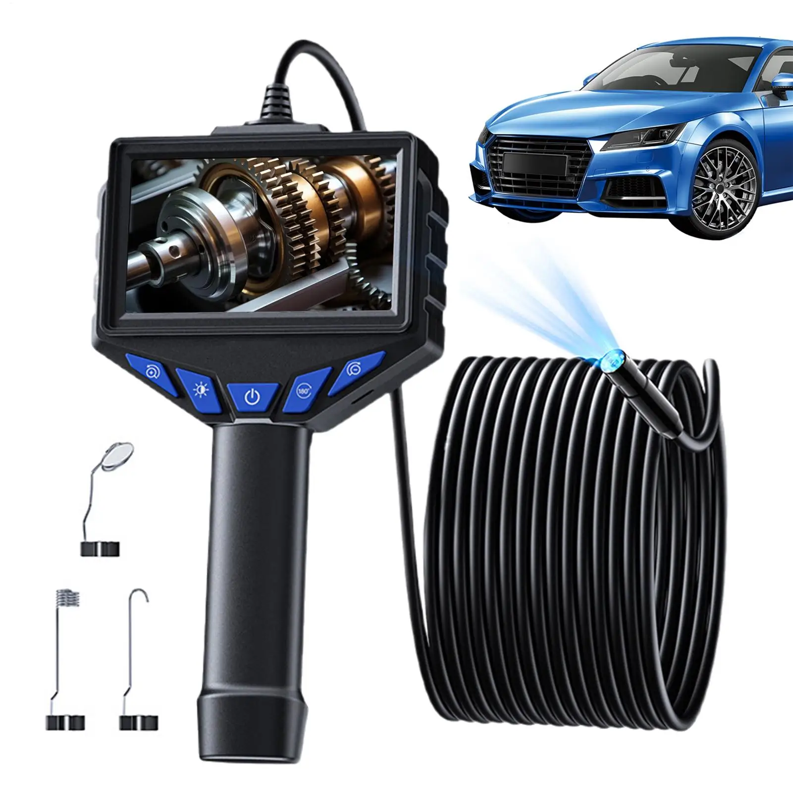 Articulating Borescope Waterproof Adjustable Articulating Flexible IPS Screen Lens Bore Scope Camera For Automotive Mechanic
Articulating Borescope Waterproof Adjustable Articulating Flexible IPS Screen Lens Bore Scope Camera For Automotive Mechanic