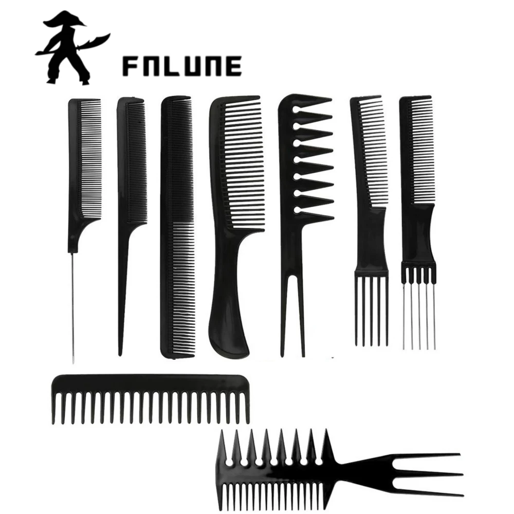 FnLune 10 Pcs Hair Comb Set - Anti-Static Heat-Resistant Styling Combs Salon Home Barber Carbon Comb Kit for Detangling Cutting
FnLune 10 Pcs Hair Comb Set - Anti-Static Heat-Resistant Styling Combs Salon Home Barber Carbon Comb Kit for Detangling Cutting