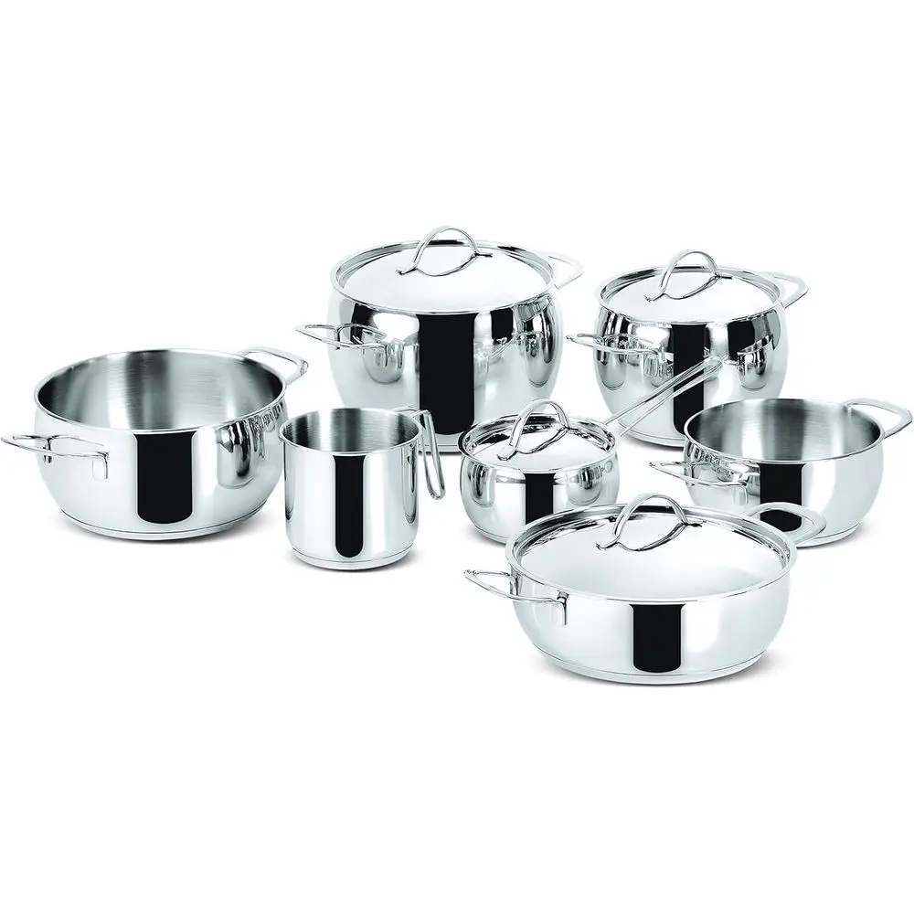 Idea Kitchen: Euoria Cookware 11 pieces inox 18/10 bottom induction Lagoseal
Idea Kitchen: Euoria Cookware 11 pieces inox 18/10 bottom induction Lagoseal