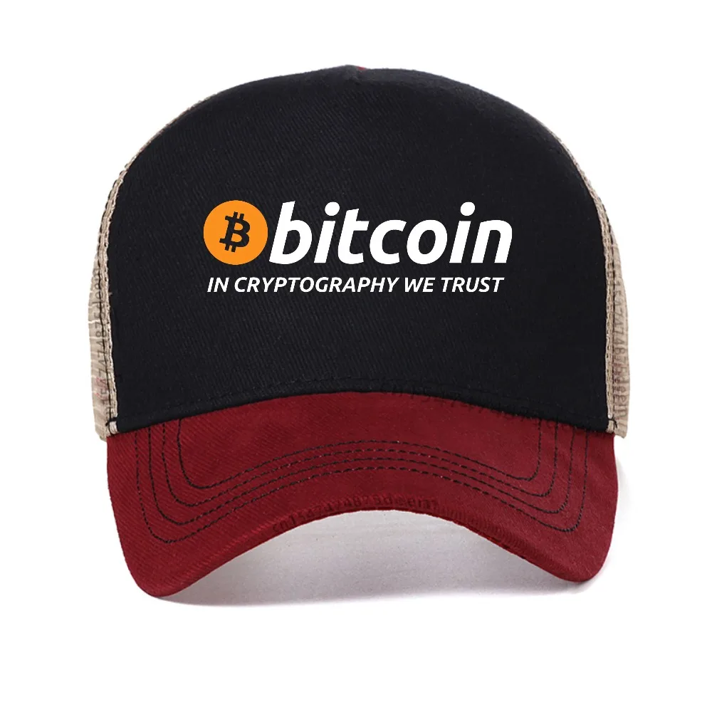 Bitcoin in Cryptography We Trust caps a for man Cryptocurrency baseball cap Men adjustable mesh trucker hat casquette
Bitcoin in Cryptography We Trust caps a for man Cryptocurrency baseball cap Men adjustable mesh trucker hat casquette