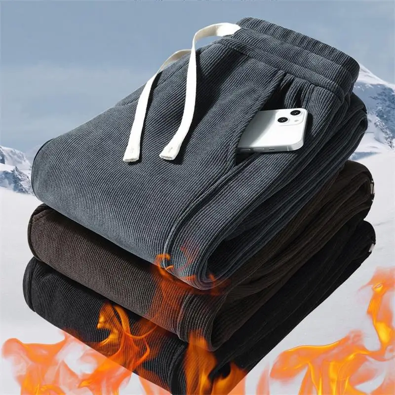 Men's Corduroy Fce Lined Thiened Loose Fit Casual Harlan Long Pants Autumn Winter New Sle Youth Trend Bla Sweatpants
Men's Corduroy Fce Lined Thiened Loose Fit Casual Harlan Long Pants Autumn Winter New Sle Youth Trend Bla Sweatpants