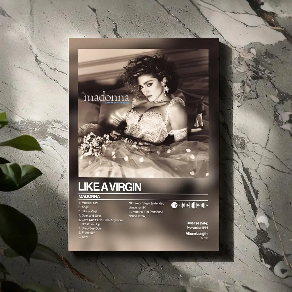Like a Virgin Madonna Poster Prints Canvas Painting Wall Art Picture Living Room Home Decor Tracklist Music Album Cover
Like a Virgin Madonna Poster Prints Canvas Painting Wall Art Picture Living Room Home Decor Tracklist Music Album Cover
