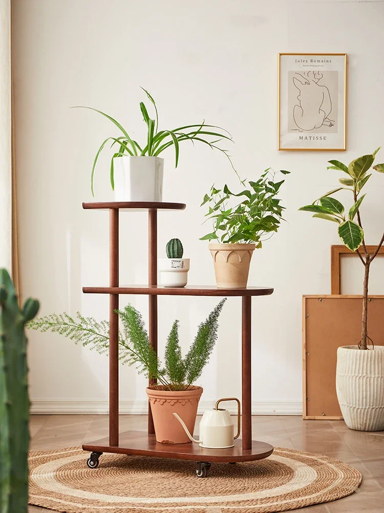 Multi-layer, movable flower stand, beech wood, simple balcony, indoor side table, living room, floor-standing spider plant shelf
Multi-layer, movable flower stand, beech wood, simple balcony, indoor side table, living room, floor-standing spider plant shelf