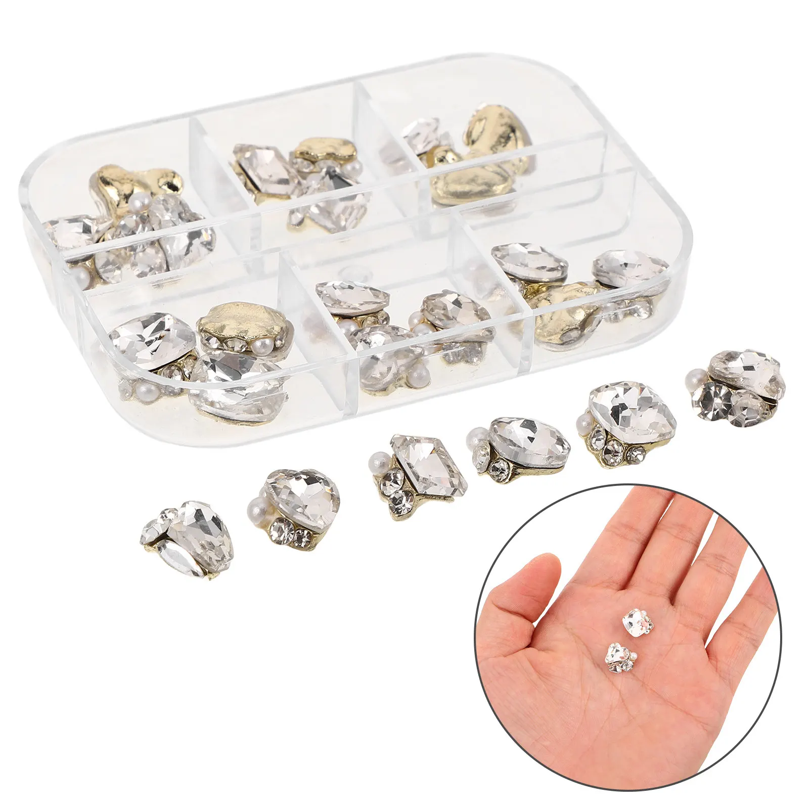 48Pcs Nail Glass Rhinestones Clear Transparent Flatback Charms DIY Nail Art Jewelry Making Wedding Party Decor
48Pcs Nail Glass Rhinestones Clear Transparent Flatback Charms DIY Nail Art Jewelry Making Wedding Party Decor