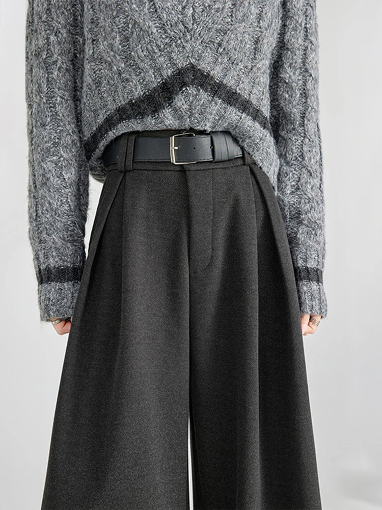 Gray Fleece Lined Thickened Wool Wide Leg Suit Pants Women's Autumn Winter High Waist Slimming Large Pants Lazy Straight Tube...
Gray Fleece Lined Thickened Wool Wide Leg Suit Pants Women's Autumn Winter High Waist Slimming Large Pants Lazy Straight Tube...