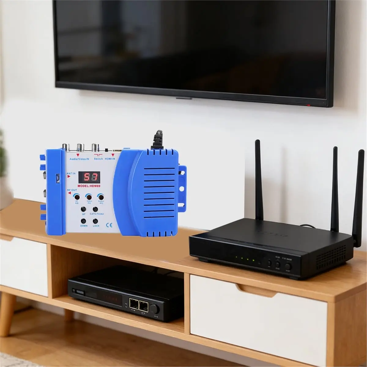 Цифровой RF HD мультимедийный интерфейсный модулятор A41T HDM69, преобразователь AV в RF, стандарт VHF UHF PAL, портативный RF-модулятор, вилка стандарта США
Цифровой RF HD мультимедийный интерфейсный модулятор A41T HDM69, преобразователь AV в RF, стандарт VHF UHF PAL, портативный RF-модулятор, вилка стандарта США