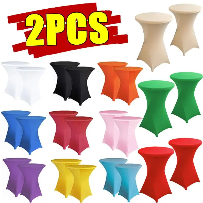 2PCS Height Stretch Round Tablecloth Cocktail Table Cover Spandex Table Cloth Bar Hotel Party Wedding Elastic Tablecloth Decor
2PCS Height Stretch Round Tablecloth Cocktail Table Cover Spandex Table Cloth Bar Hotel Party Wedding Elastic Tablecloth Decor