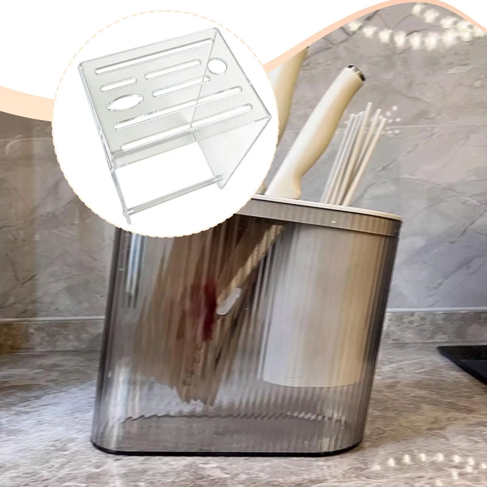 Acrylic Knife Display Stand, Large Capacity, Countertop Mordern Knife Holder Clear Knives Drying Rack for Kitchen Home, Tabletop
Acrylic Knife Display Stand, Large Capacity, Countertop Mordern Knife Holder Clear Knives Drying Rack for Kitchen Home, Tabletop