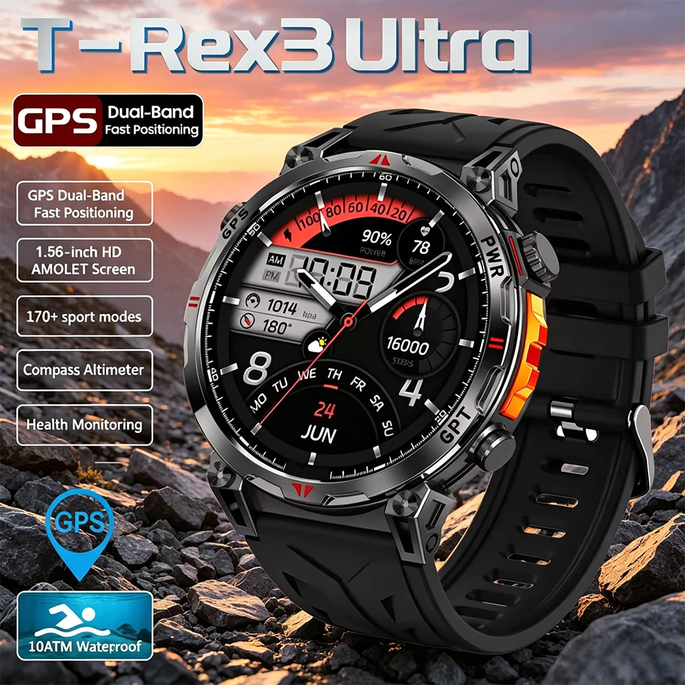 2026 New Outdoor GPS Sports Smartwatches Men Compass 10ATM Waterproof 24/7 Health Monitoring Chat GPT Bluetooth Call Smart Watch
2026 New Outdoor GPS Sports Smartwatches Men Compass 10ATM Waterproof 24/7 Health Monitoring Chat GPT Bluetooth Call Smart Watch