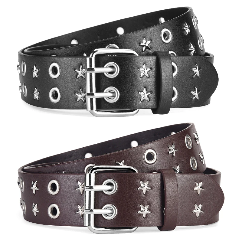 1PC Men Women Fashion Punk Chain Belt Adjustable Hollow Star Double Breasted Buckle Metal Buckle Leather Jeans Waistband
1PC Men Women Fashion Punk Chain Belt Adjustable Hollow Star Double Breasted Buckle Metal Buckle Leather Jeans Waistband