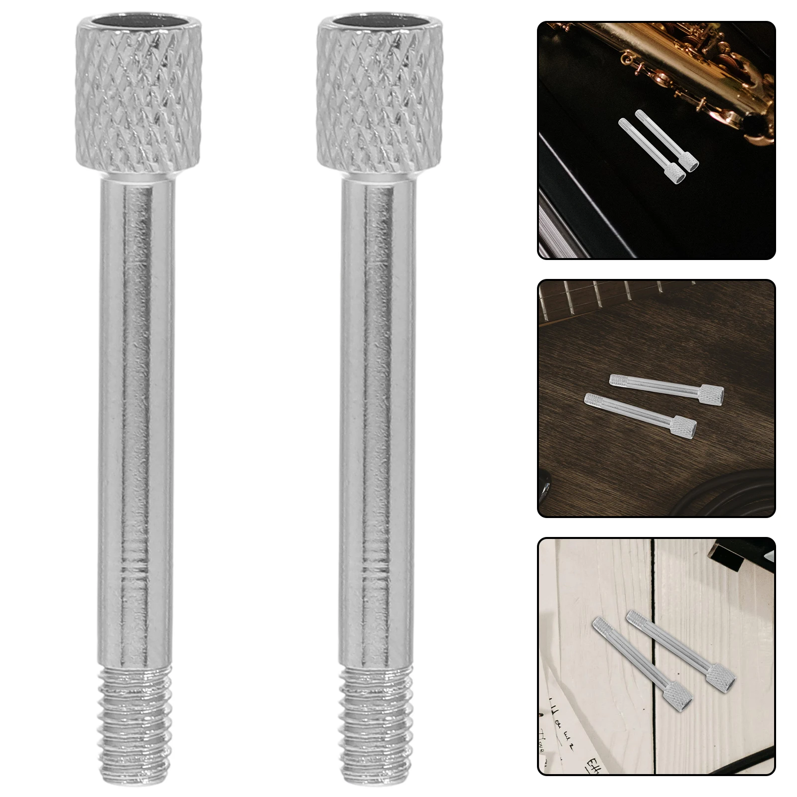 2 Pcs Electric Guitar Accessories Acoustic Bridge Screws Floating Hollow Parts Metal
2 Pcs Electric Guitar Accessories Acoustic Bridge Screws Floating Hollow Parts Metal