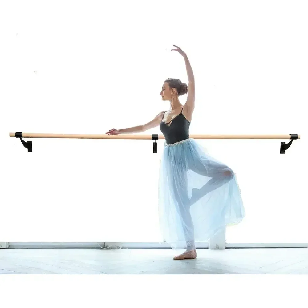Fixed Height Wall Mount Ballet Barre System, Traditional Wood, 6ft Long, 2 Diameter, Ideal for Home or Studio Ballet, Dance, Str
Fixed Height Wall Mount Ballet Barre System, Traditional Wood, 6ft Long, 2 Diameter, Ideal for Home or Studio Ballet, Dance, Str