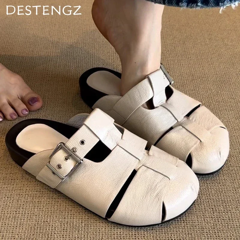 Flats Women Slippers Designer Casual Mules Shoes Fashion Woman Sandals Summer Slides 2025 New Casual Cozy Zapatillas De Mujer
Flats Women Slippers Designer Casual Mules Shoes Fashion Woman Sandals Summer Slides 2025 New Casual Cozy Zapatillas De Mujer
