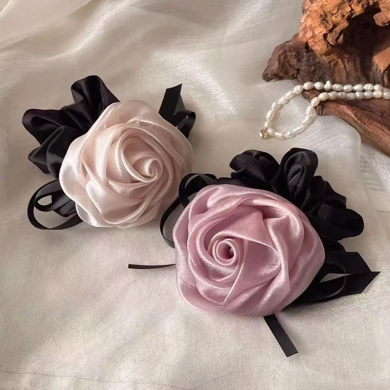 French Rose Satin Hair Tie Vintage Ponytail Holder Women Hair Accessories for Summer Accesorios Para El Cabello Hair Band
French Rose Satin Hair Tie Vintage Ponytail Holder Women Hair Accessories for Summer Accesorios Para El Cabello Hair Band