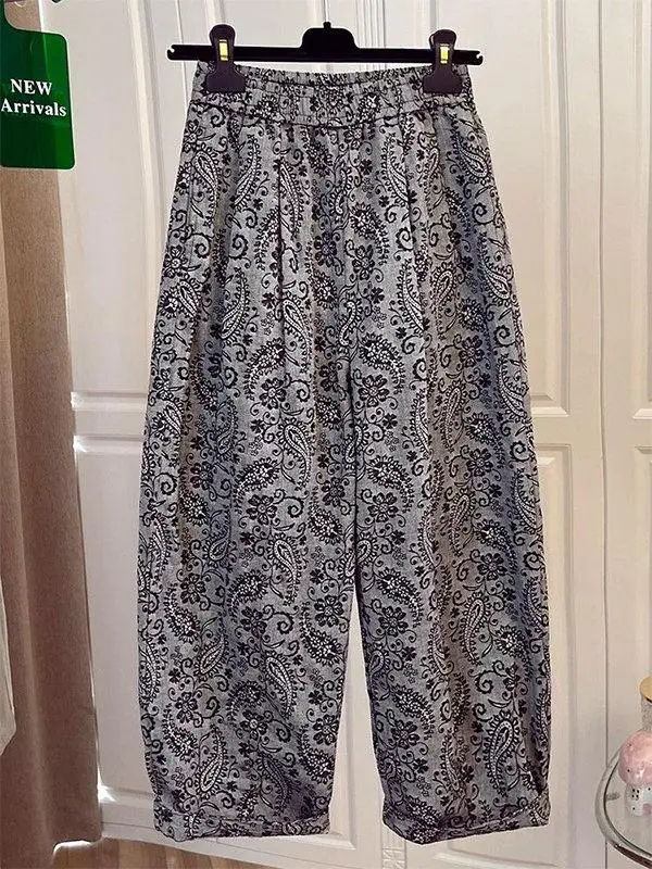 High Waist Wide Leg Pants Floral Print Casual Trousers for Women Summer Loose Fit Straight Cut Elastic Waist Casual Pants
High Waist Wide Leg Pants Floral Print Casual Trousers for Women Summer Loose Fit Straight Cut Elastic Waist Casual Pants