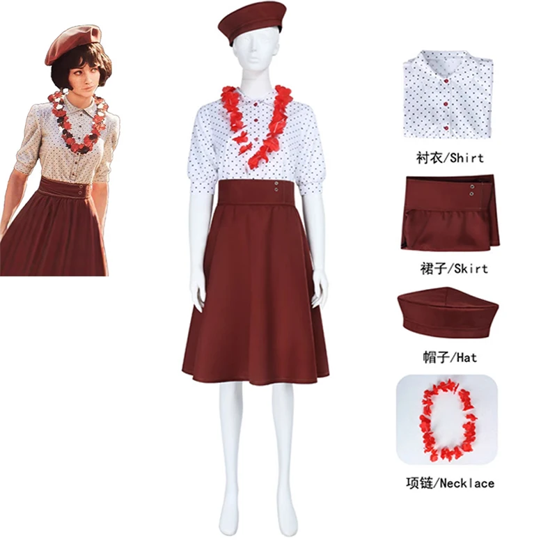 Clair Obscur Expedition 33 Sofia Cosplay Costume White Polka Dot Shirt Dress Set with Hat And Necklace for Stage And Halloween
Clair Obscur Expedition 33 Sofia Cosplay Costume White Polka Dot Shirt Dress Set with Hat And Necklace for Stage And Halloween