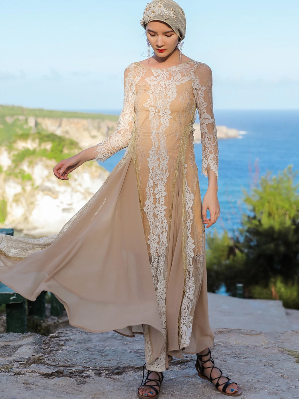 Jastie Retro Lace Midi Dress Women Spring Patchwork O Neck Long Sleeve Loose Vestidos Boho Backless Chiffon Vacation Dresses
Jastie Retro Lace Midi Dress Women Spring Patchwork O Neck Long Sleeve Loose Vestidos Boho Backless Chiffon Vacation Dresses