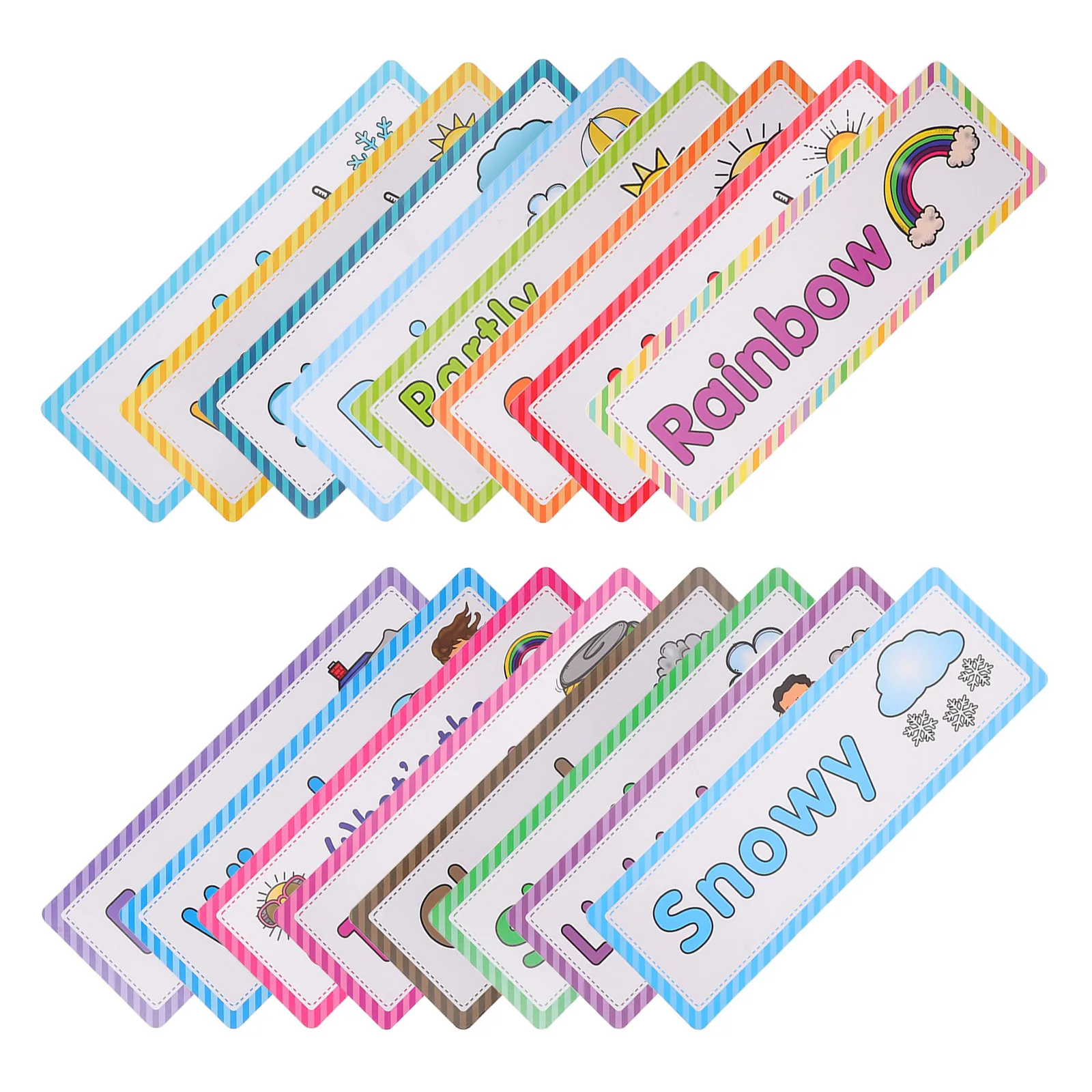 Набор из 16 карточек с изображениями погодных явлений для малышей: обучение английскому языку, распознавание слов (солнце, облака, дождь, снег)
Набор из 16 карточек с изображениями погодных явлений для малышей: обучение английскому языку, распознавание слов (солнце, облака, дождь, снег)