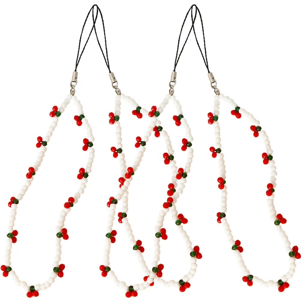 4 Pcs Lanyard Mobile Phone Cherry Chain Miss Phones Key Alloy Lanyards Delicate Strape
4 Pcs Lanyard Mobile Phone Cherry Chain Miss Phones Key Alloy Lanyards Delicate Strape