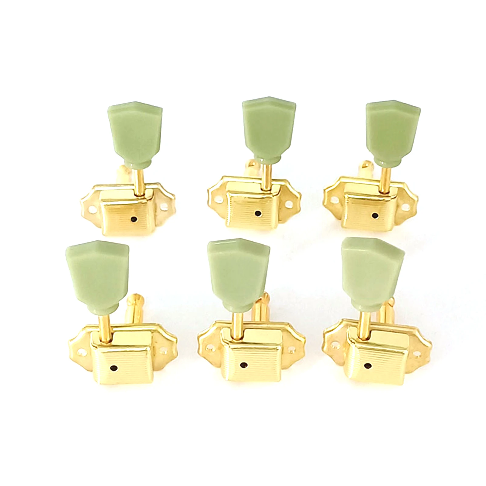 6pcs Open-Style Guitar Tuning Keys String Tuning Pegs Vintage Tuners Guitar Machine Head 3L3R Gold Silver with Mounting Screws
6pcs Open-Style Guitar Tuning Keys String Tuning Pegs Vintage Tuners Guitar Machine Head 3L3R Gold Silver with Mounting Screws