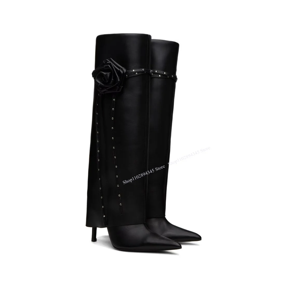 Black Flower Patchwork Leather Boots Thin High Heel Fashionable Sexy Cool 2024 Winter Big Size Woman Shoes Zapatillas Mujer
Black Flower Patchwork Leather Boots Thin High Heel Fashionable Sexy Cool 2024 Winter Big Size Woman Shoes Zapatillas Mujer