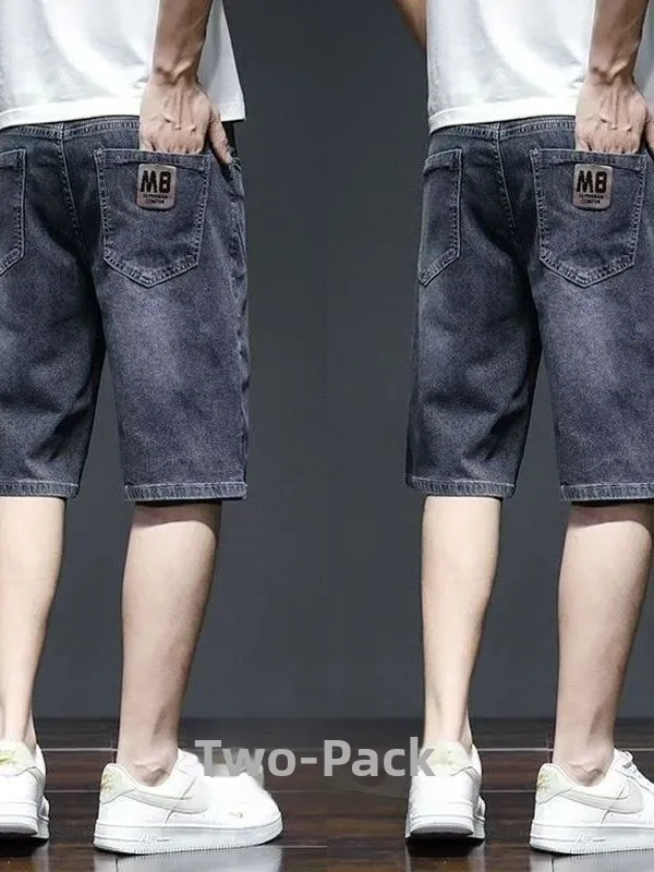 Summer Thin Denim Short Pants Loose Fit Men's Casual Elastic Korean Style Five-Point Jeans High Waist Straight Leg Jeans
Summer Thin Denim Short Pants Loose Fit Men's Casual Elastic Korean Style Five-Point Jeans High Waist Straight Leg Jeans