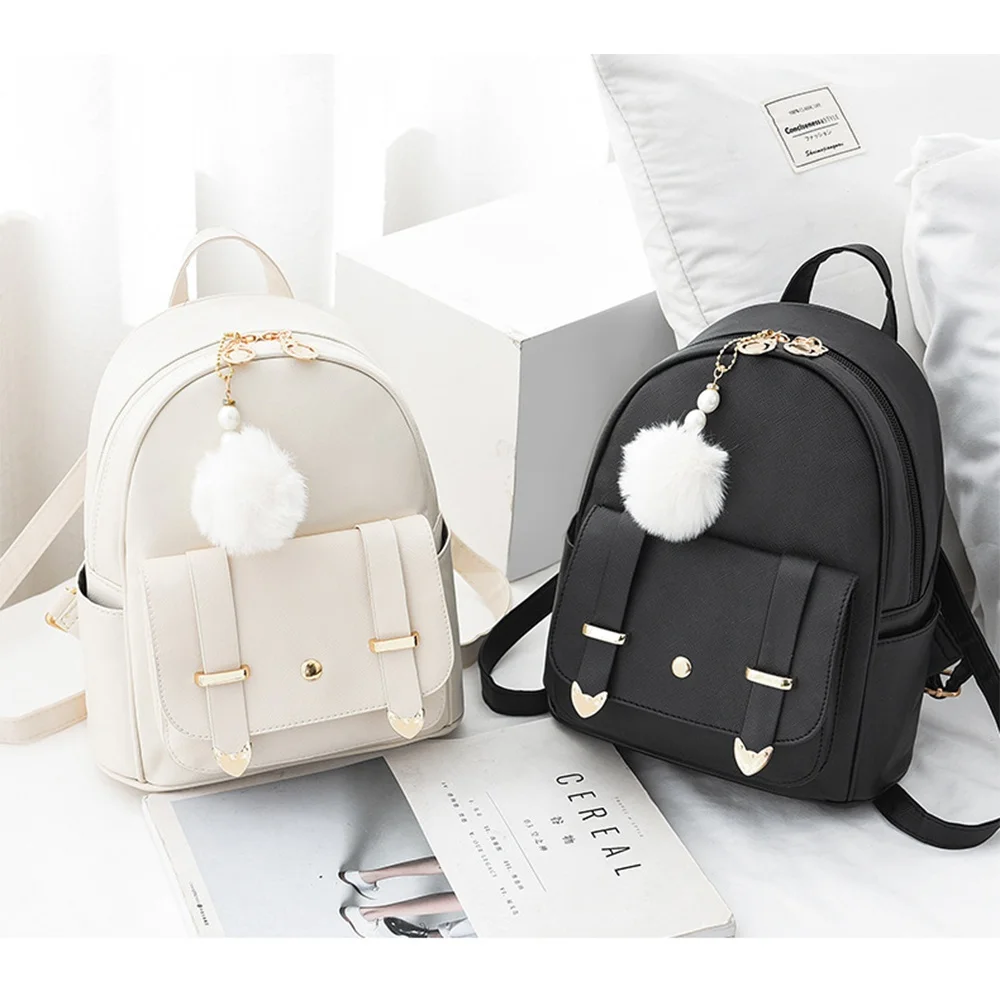 Girls Fashion Backpack Mini Backpack Purse For Women Teenage Girls Purses PU Leather Pompom Backpack Shoulder Bag
Girls Fashion Backpack Mini Backpack Purse For Women Teenage Girls Purses PU Leather Pompom Backpack Shoulder Bag