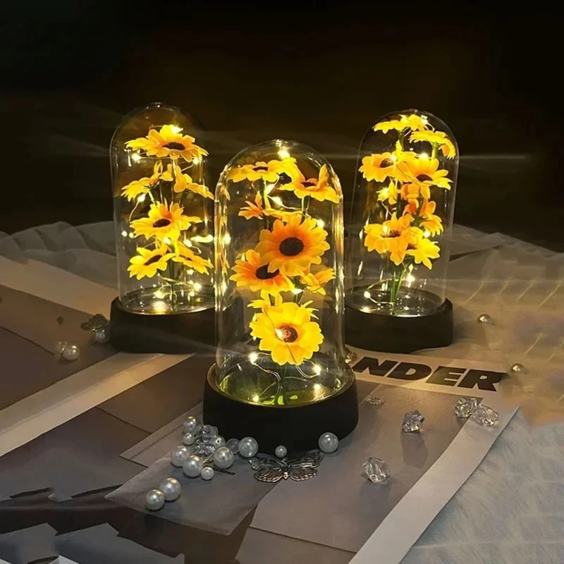 Small Sunflower Artificial Eternal Flower Gift Set for Graduation Season Mothers Day Valentines Day Gift for Wife Mom Home Decor
Small Sunflower Artificial Eternal Flower Gift Set for Graduation Season Mothers Day Valentines Day Gift for Wife Mom Home Decor