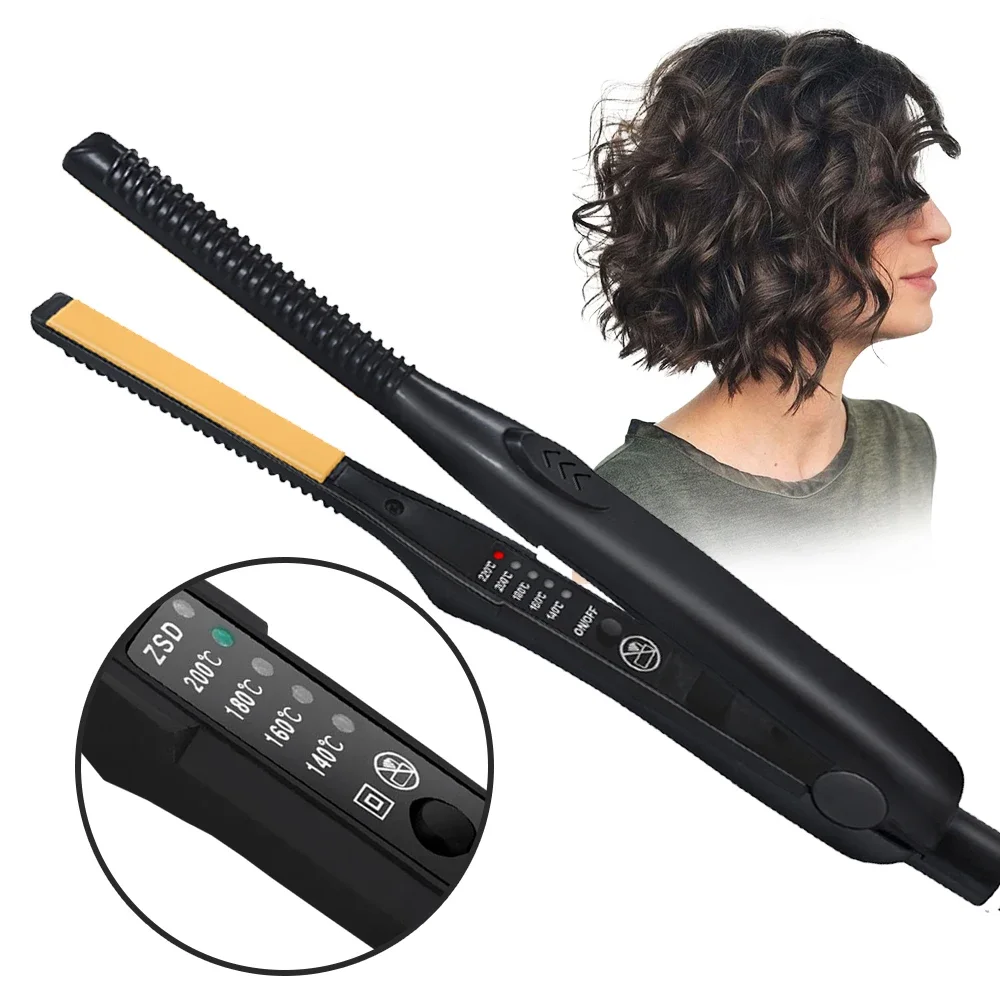 2 in 1 Ultra-Thin Professional Hair Straightener Curler Ceramic Straightening Iron Fast Heating Flat Iron Styling Tool
2 in 1 Ultra-Thin Professional Hair Straightener Curler Ceramic Straightening Iron Fast Heating Flat Iron Styling Tool