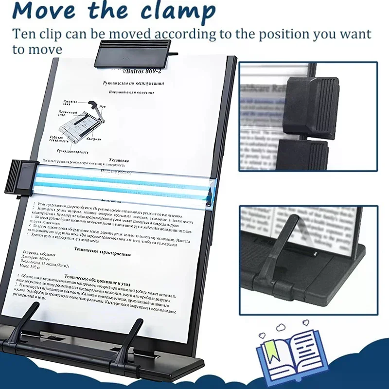 Paper Stand Document Holder With 7 Adjustable Positions Paper Holder Stand For Desk When Typing For Reading A4 Letter, Books
Paper Stand Document Holder With 7 Adjustable Positions Paper Holder Stand For Desk When Typing For Reading A4 Letter, Books