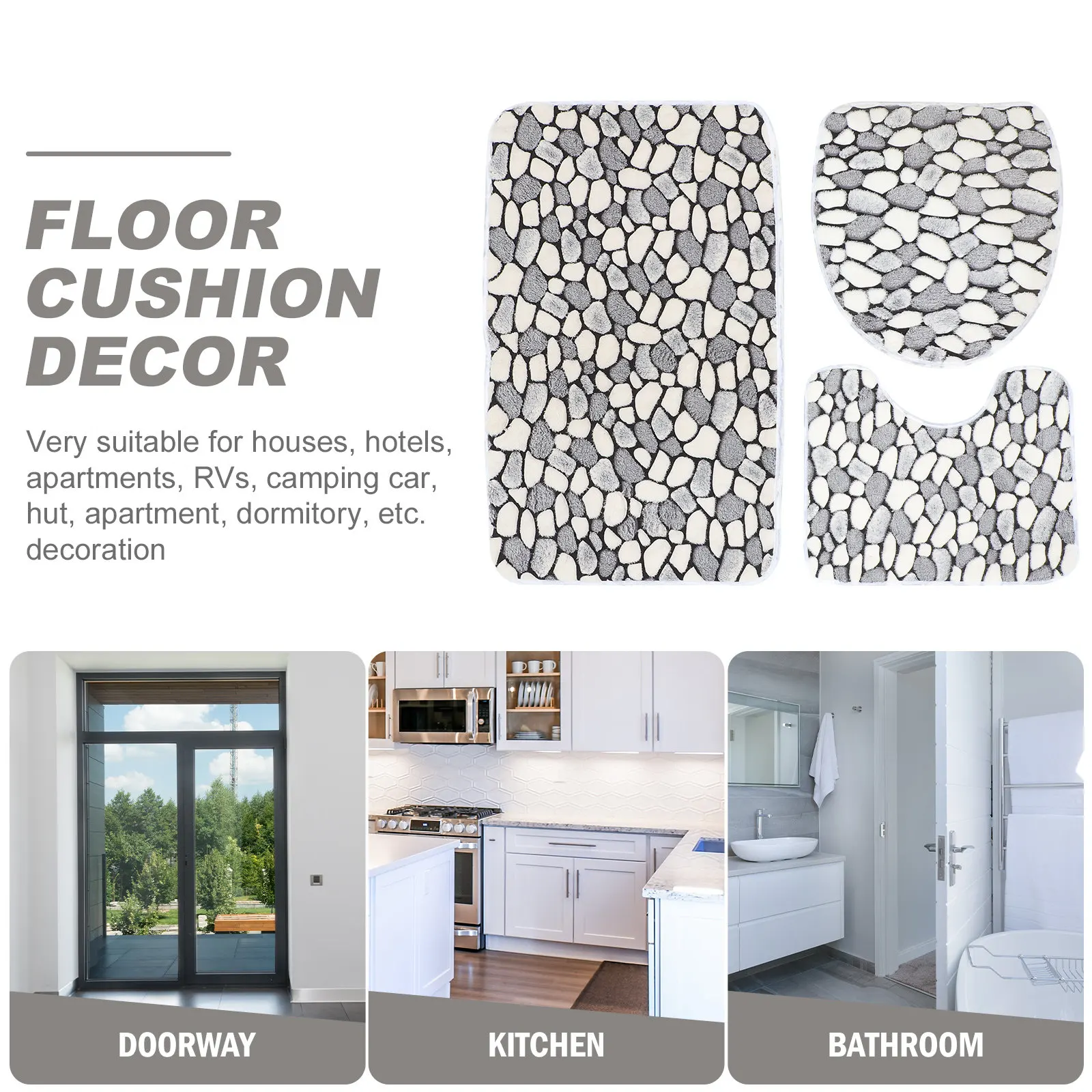 1Set Coral Fleece Floor Cushion Decor Set High Absorbency Non-Slip Bathroom Mat Rug for Shower Room Toilet Cover Apartment Rv
1Set Coral Fleece Floor Cushion Decor Set High Absorbency Non-Slip Bathroom Mat Rug for Shower Room Toilet Cover Apartment Rv