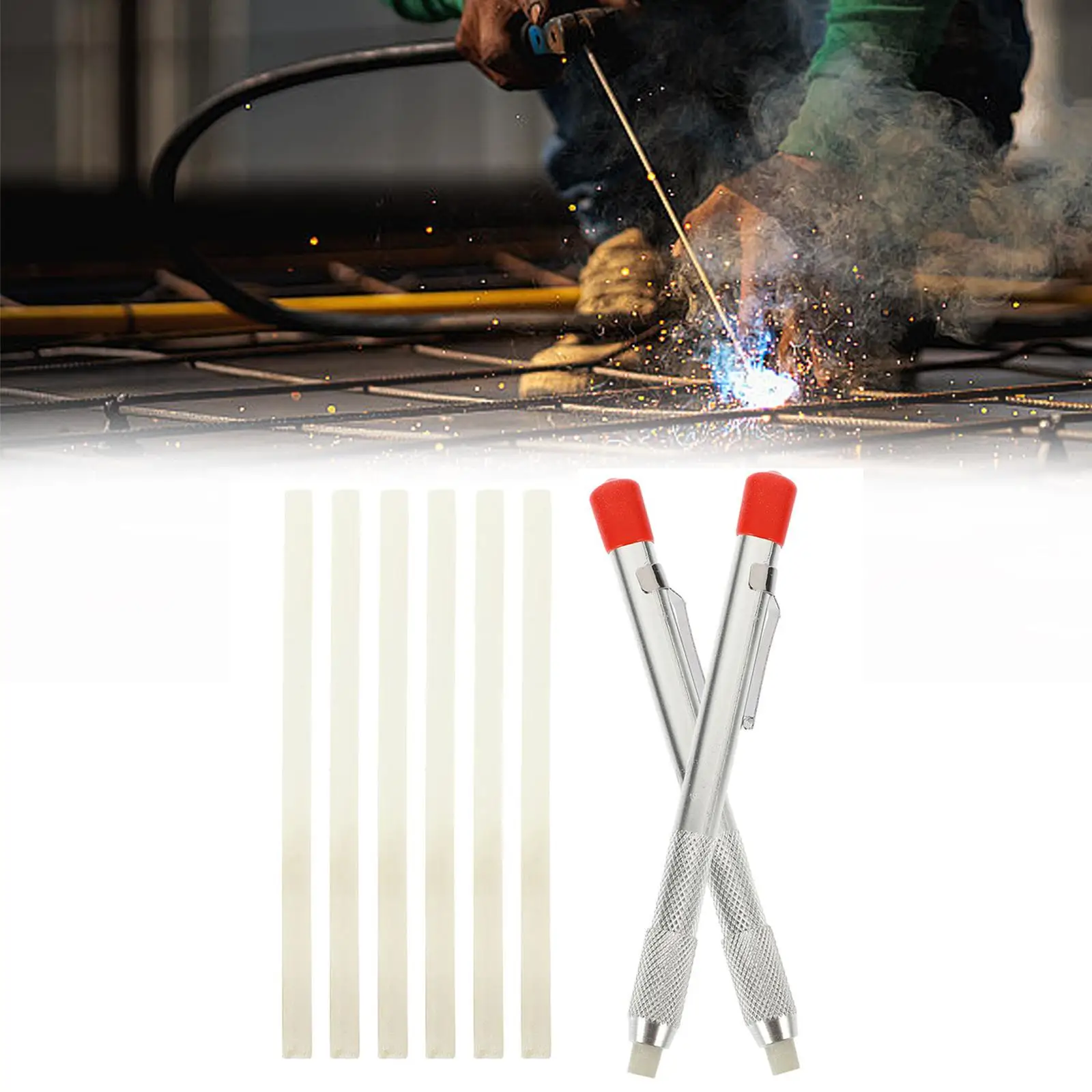 6x Soapstone Pencil Refills,2Pcs Soapstone Holder Markers Welding Tools for Mechanical Cast Iron Removable Markings on Steel
6x Soapstone Pencil Refills,2Pcs Soapstone Holder Markers Welding Tools for Mechanical Cast Iron Removable Markings on Steel