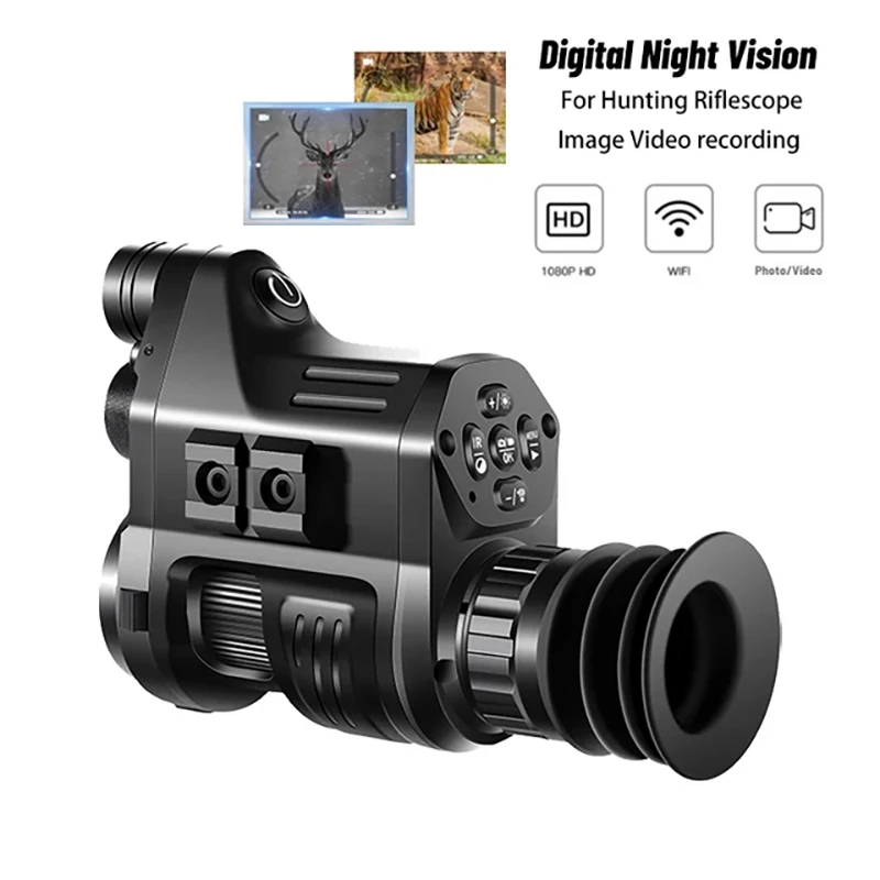 NV008A Crosshair Aiming Digital Sight Hunting Night Vision Infrared Camera All-in-one Machine Red Dot Rear Position
NV008A Crosshair Aiming Digital Sight Hunting Night Vision Infrared Camera All-in-one Machine Red Dot Rear Position