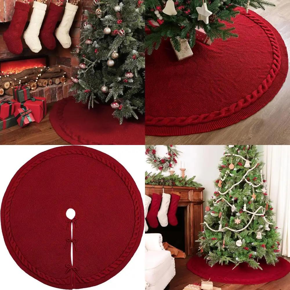 Вязаная вручения винно-красная юбка для рождественской елки для больших деревьев длиной 9 футов, винтажные украшения в деревенском стиле фермерского дома
Вязаная вручения винно-красная юбка для рождественской елки для больших деревьев длиной 9 футов, винтажные украшения в деревенском стиле фермерского дома