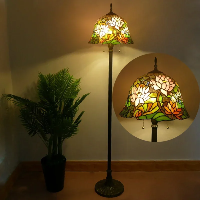 GISELLE Tiffany Floor Lamp American Retro Living Room Bedroom Lamp Country Stained Glass Floor Lamp
GISELLE Tiffany Floor Lamp American Retro Living Room Bedroom Lamp Country Stained Glass Floor Lamp