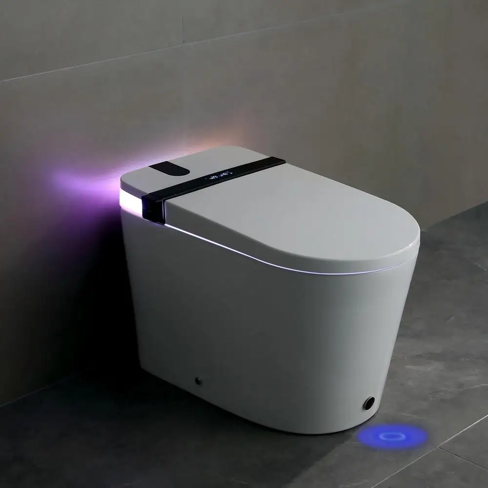 Smart Toilet Bidet Seat Auto Open Close Foot Sensor LED Night Light Warm Water Dryer Self-Cleaning
Smart Toilet Bidet Seat Auto Open Close Foot Sensor LED Night Light Warm Water Dryer Self-Cleaning