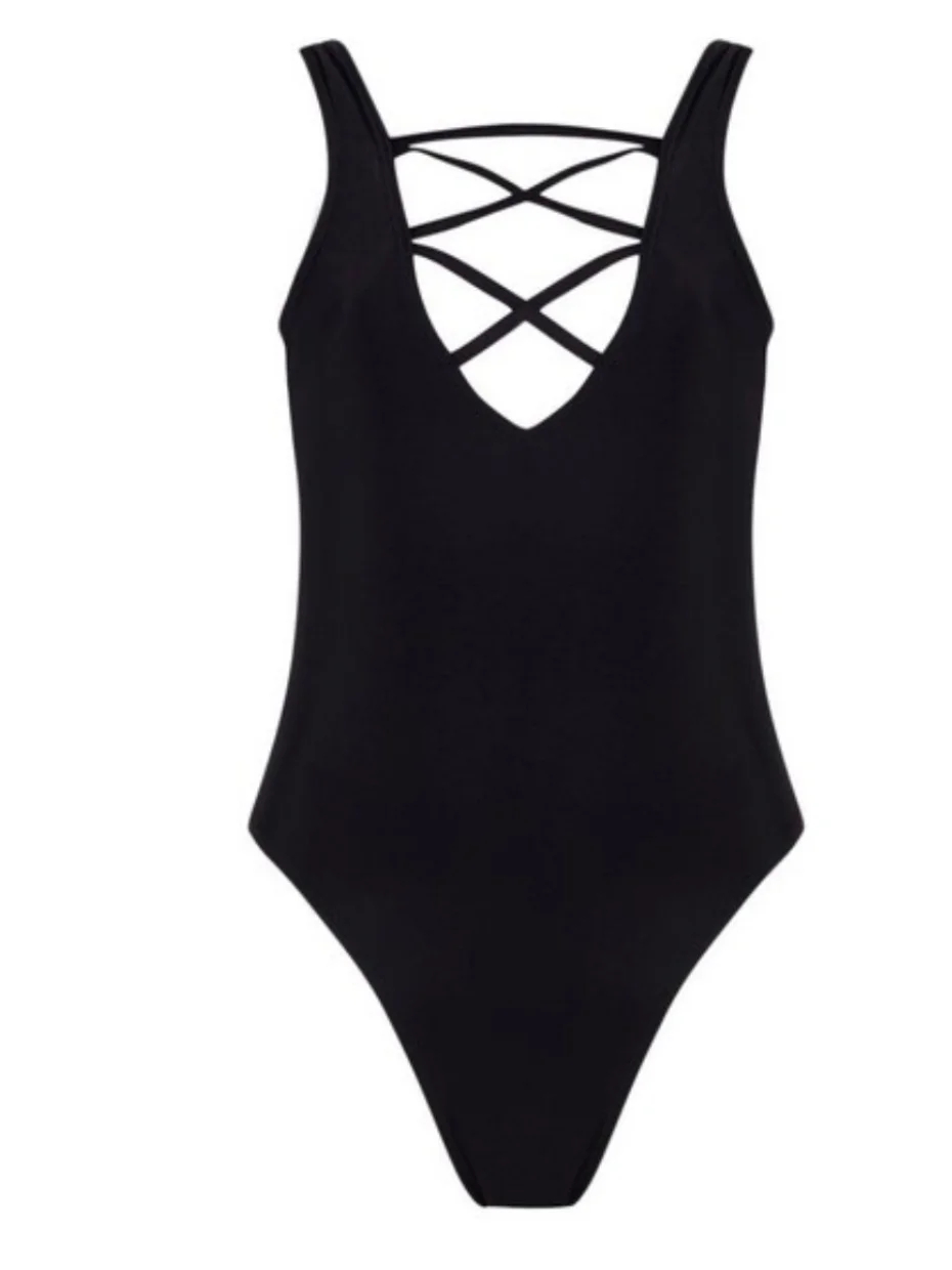 Sexy Pure Color One-Piece Swimsuit Strap Bikini Crossbody Swimsuit Women's Fixed Chest Pad Casual Swimwear Swim Sea Legend
Sexy Pure Color One-Piece Swimsuit Strap Bikini Crossbody Swimsuit Women's Fixed Chest Pad Casual Swimwear Swim Sea Legend