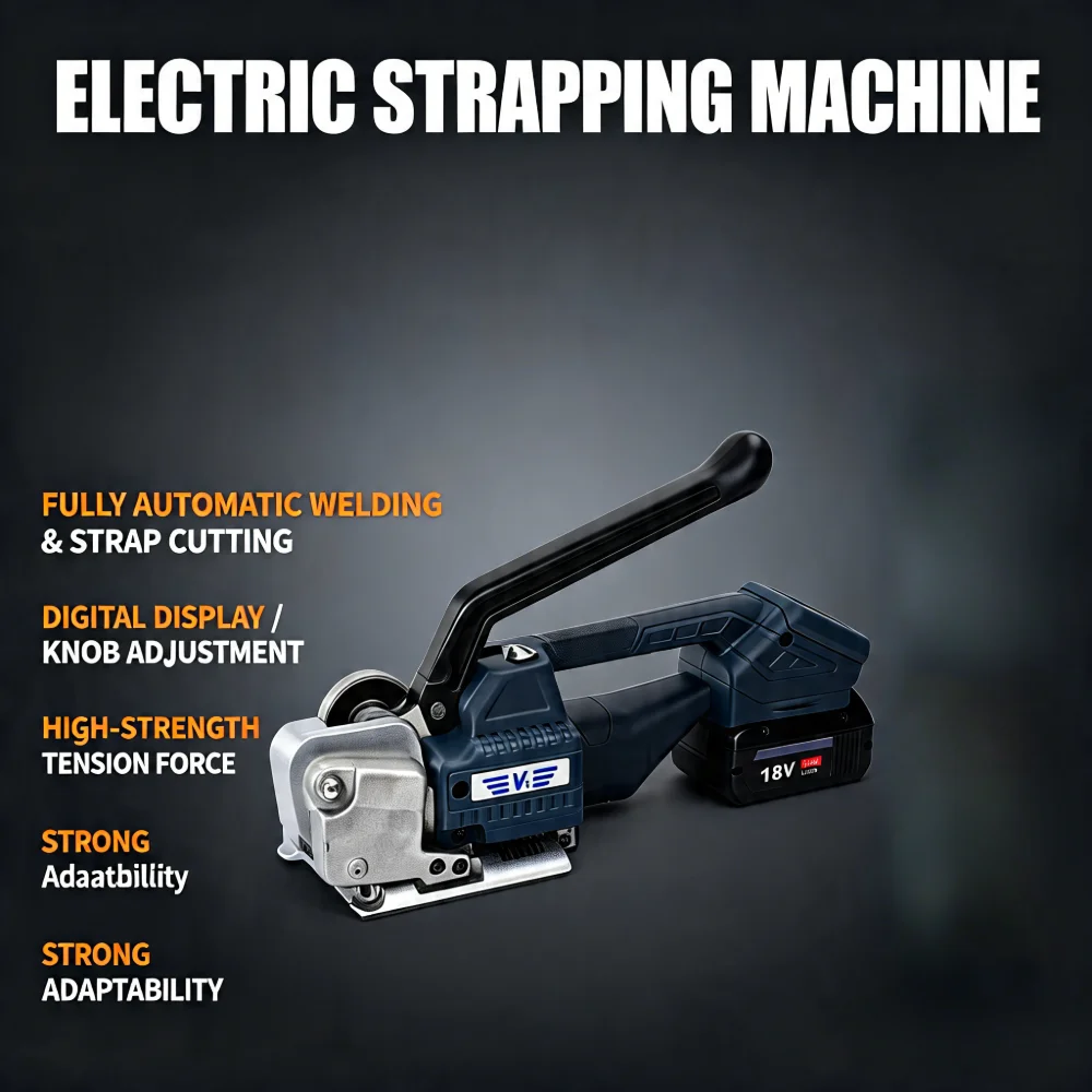 V1 Electric Strapping Machine, Hand-cranked, Buckle-free Hot-melt PET/PP Strapping Machine, Portable Automatic Packaging Tool
V1 Electric Strapping Machine, Hand-cranked, Buckle-free Hot-melt PET/PP Strapping Machine, Portable Automatic Packaging Tool