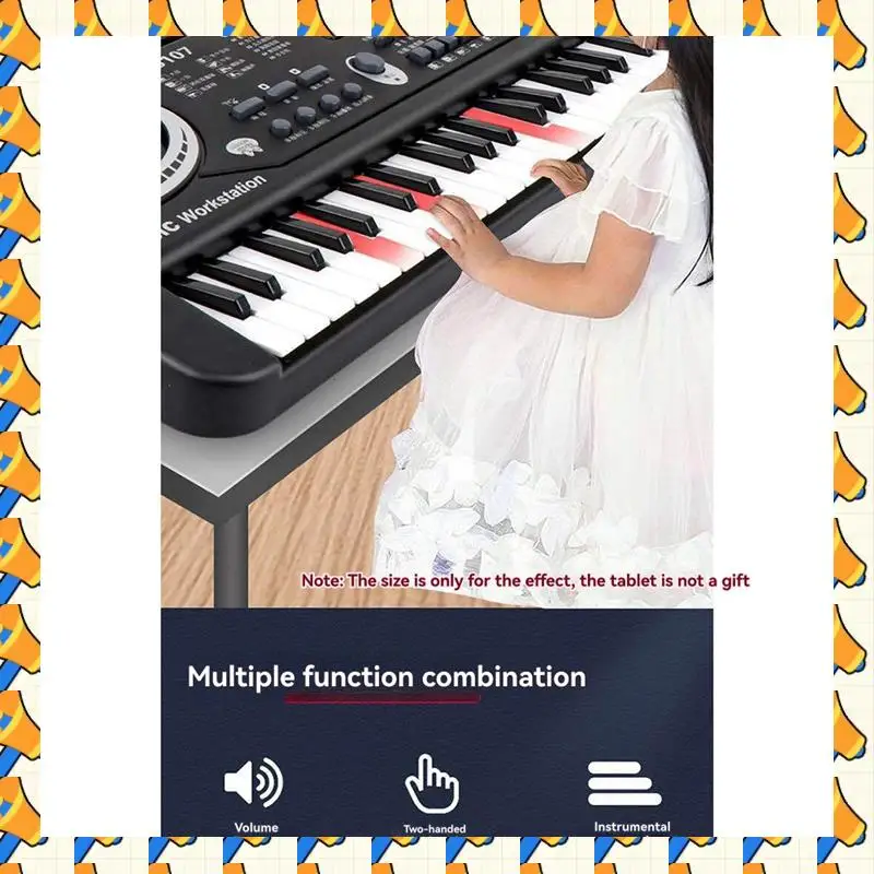 ABYB 61 Keys Children Electronic Keyboard Piano With Microphone Beginner Musical Instrument Organ Educational Toys
ABYB 61 Keys Children Electronic Keyboard Piano With Microphone Beginner Musical Instrument Organ Educational Toys