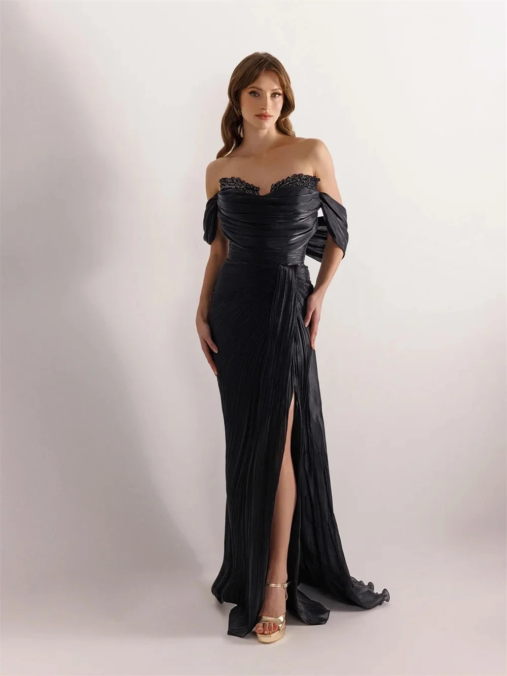 Black Beaded Long Bespoke Occasion Gown Evening Dresses Pastrol Unisex Jersey Retro Dubai Saudi Arabic Israel Prom Customized
Black Beaded Long Bespoke Occasion Gown Evening Dresses Pastrol Unisex Jersey Retro Dubai Saudi Arabic Israel Prom Customized