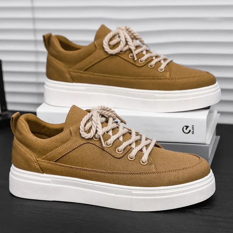 Men's Low-Top Canvas Shoes Spring 2025 New Style Student Trendy Heightening Flat Shoes Versatile Lightweight Sports Casual Shoes
Men's Low-Top Canvas Shoes Spring 2025 New Style Student Trendy Heightening Flat Shoes Versatile Lightweight Sports Casual Shoes