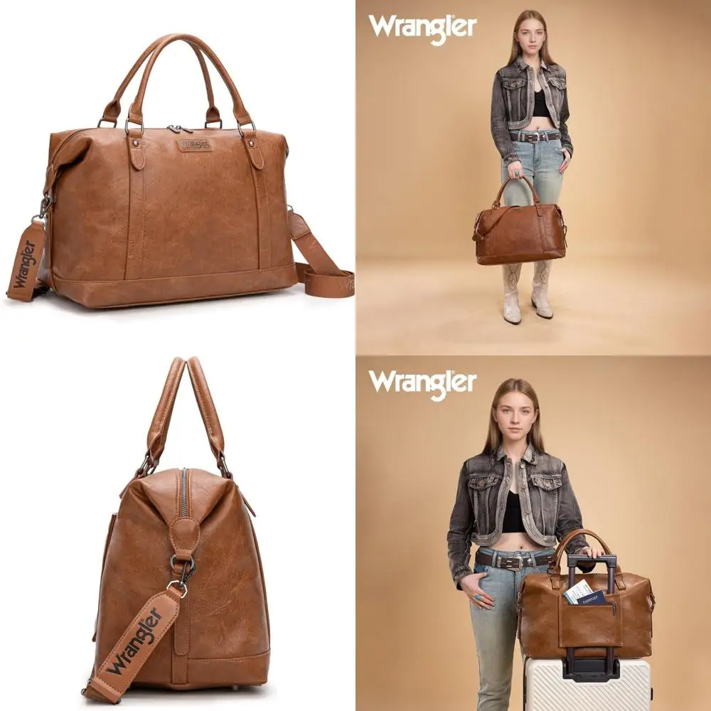 Waterproof Women's Large Duffel Bag for Travel, Gym, Weekends - Carry-On Overnight Bag in Brown
Waterproof Women's Large Duffel Bag for Travel, Gym, Weekends - Carry-On Overnight Bag in Brown