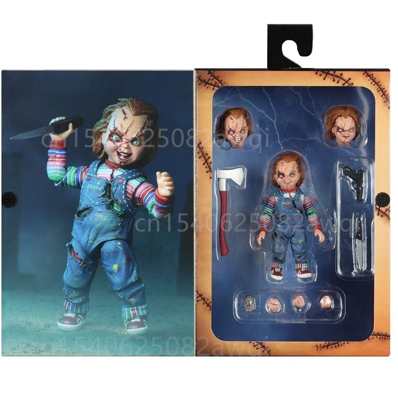 Коллекционная фигурка NECA Good Guys Ultimate Chucky 2 из ПВХ, игрушка-модель для Хэллоуина, Рождества, подарки на тему ужасов
Коллекционная фигурка NECA Good Guys Ultimate Chucky 2 из ПВХ, игрушка-модель для Хэллоуина, Рождества, подарки на тему ужасов