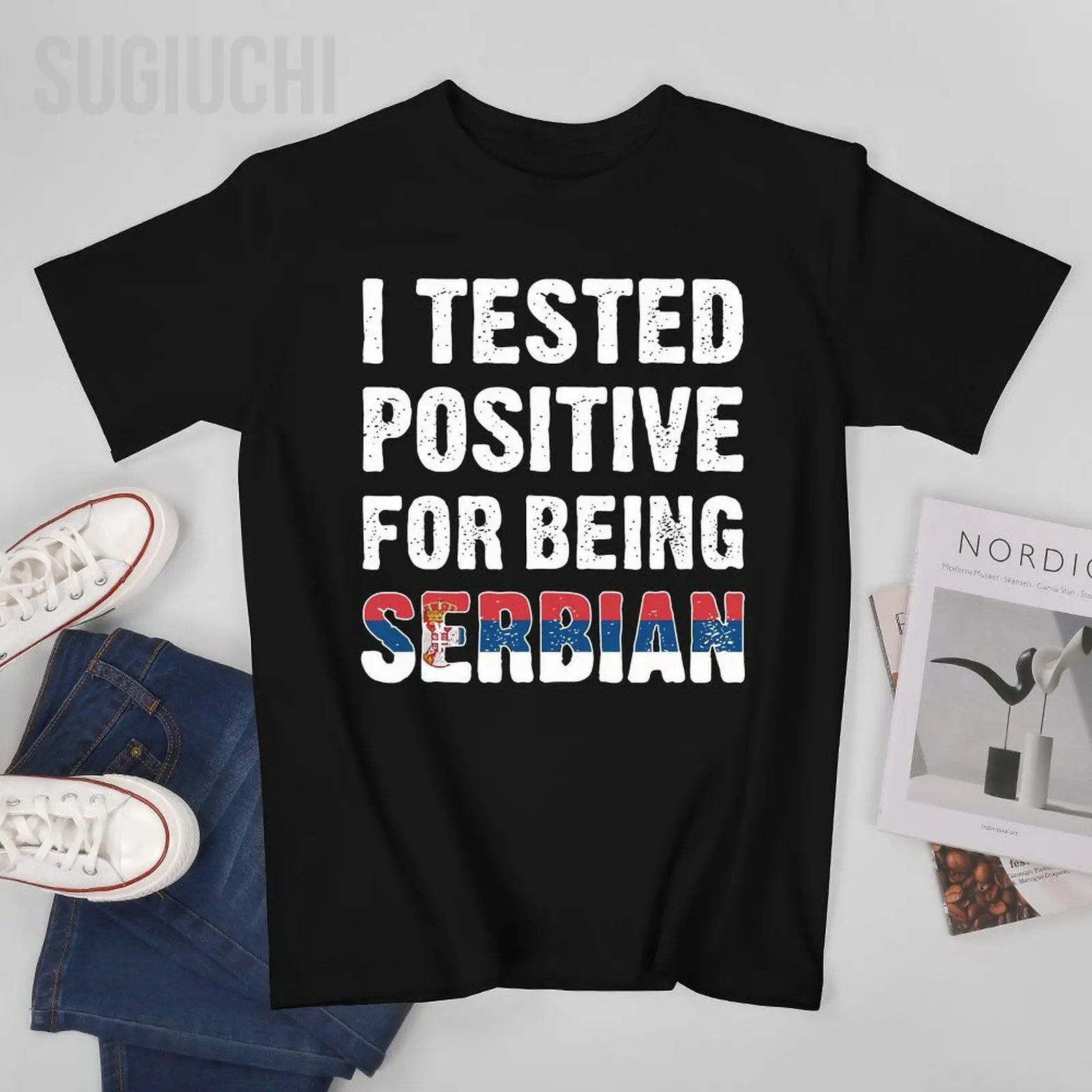 Unisex Men I Tested Positive For Being Serbian Serbian Flag Tshirt Tees O-neck T Shirts Women Boys 100% Cotton T-Shirt
Unisex Men I Tested Positive For Being Serbian Serbian Flag Tshirt Tees O-neck T Shirts Women Boys 100% Cotton T-Shirt